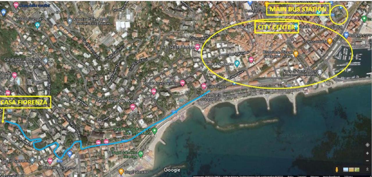 Casa Fiorenza Parcheggio Privato Sanremo Bagian luar foto